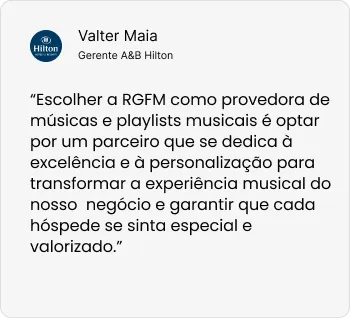 Depoimento de Valter Maia, Gerente na A&B Hilton